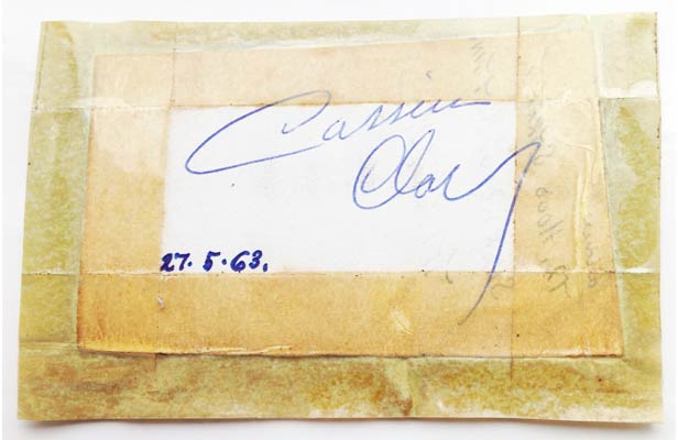 Cassius Clay Autograph