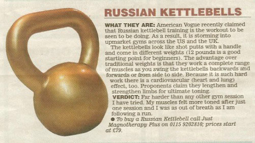 Daily Express Kettlebell Article