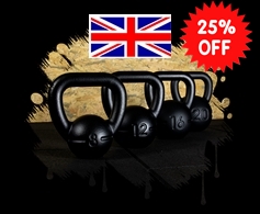 Save 25% on Jordan Lifting Club Kettlebells